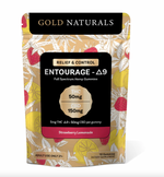 New Gold Naturals 5mg D9 Entourage Gummy - 6 Delicious Flavors
