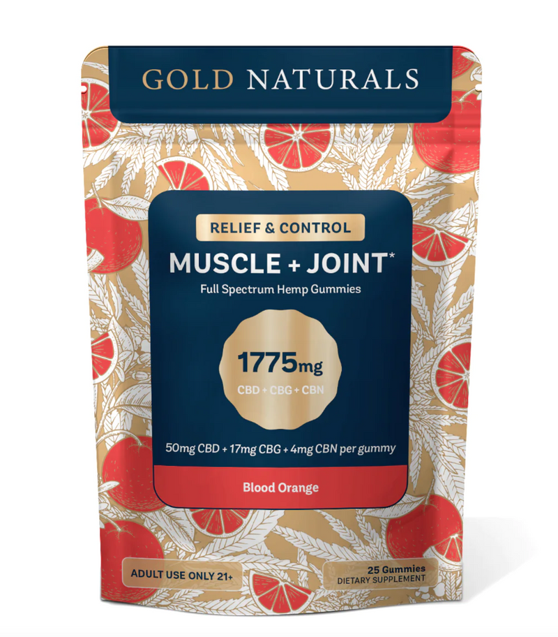 Gold Naturals Full Spectrum CBD Muscle & Joint Gummies - 1775mg