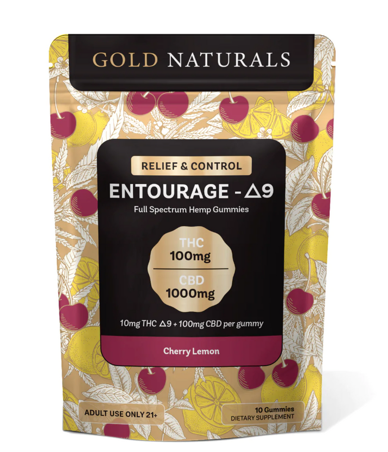 Cherry Lemon D9 Entourage Gummies - 1100mg