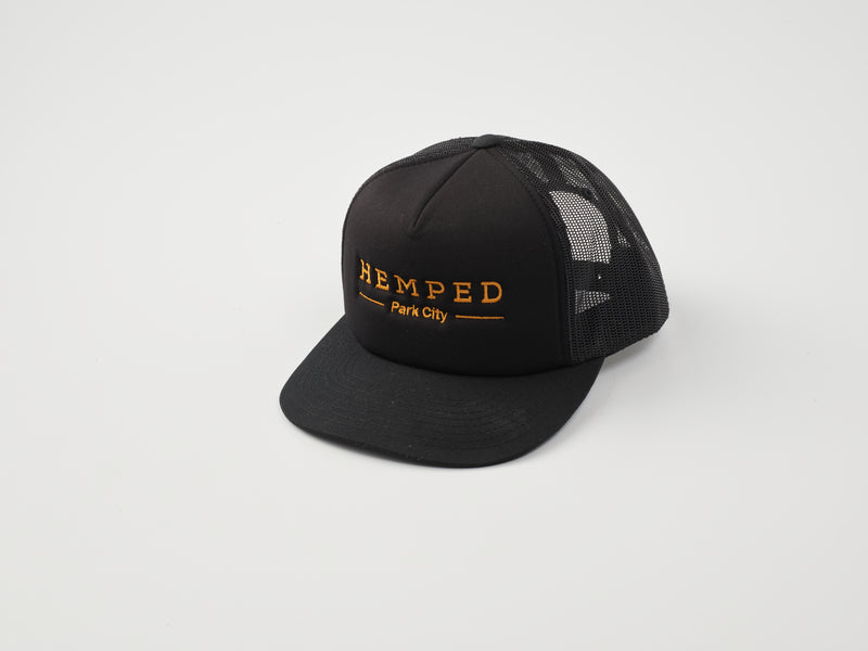 Hemped Park City Black Snapback Hat