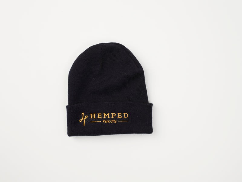 Hemped Park City Black Beanie