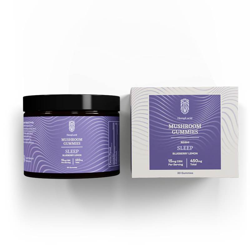 Hemplucid Sleep Mushroom Gummies - Blueberry Lemon