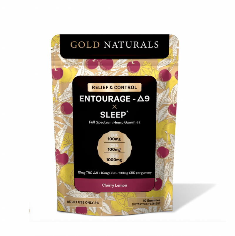 Gold Naturals  Entourage Δ9 x Sleep Gummy