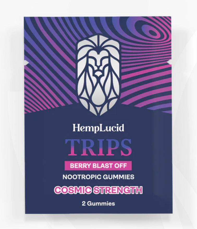 Trips Gummies - Blue Lotus and Nootropic Microdose - Berry Blast Off 2-Pack