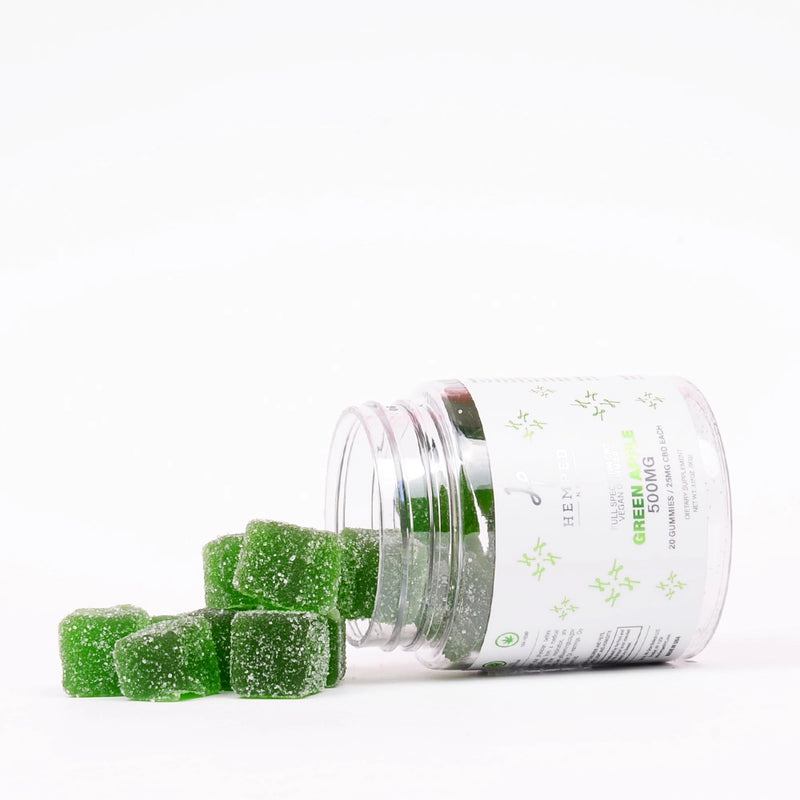 Full Spectrum CBD Green Apple Gummies 500mg - 750mg
